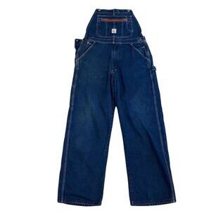 Vintage 70s Pointer Brand Denim Low Back Overalls Mens Size 36 Missing Straps